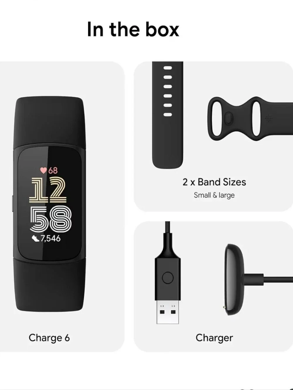 New! Google FitBit Charge 6